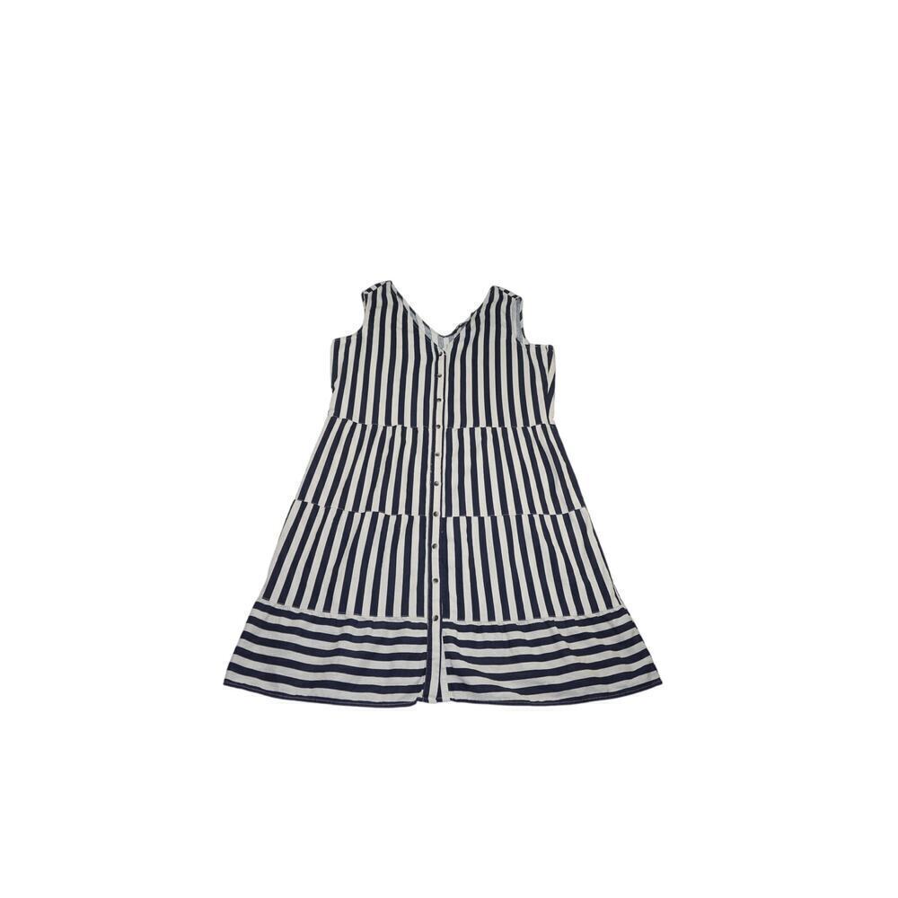 Women's Ulla Popken Striped Dress, Cotton Blend - Size L